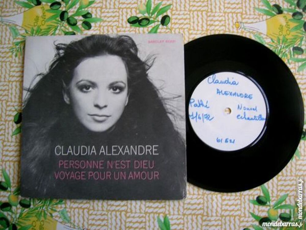 45 TOURS CLAUDIA ALEXANDRE Personne n'est Dieu CD et vinyles