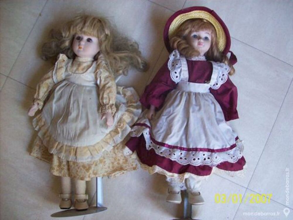 lot de 3 poup&eacute;es en porcelaine -zoe Jeux / jouets