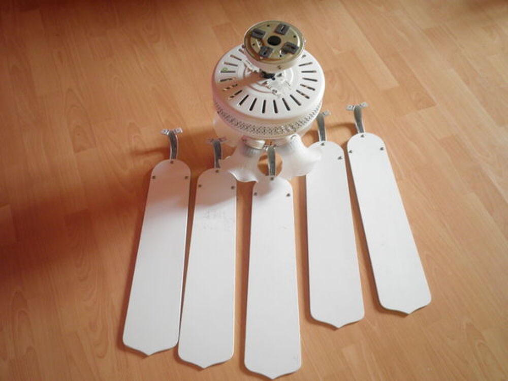lustre ventilateur de plafond avec &eacute;clairages Décoration