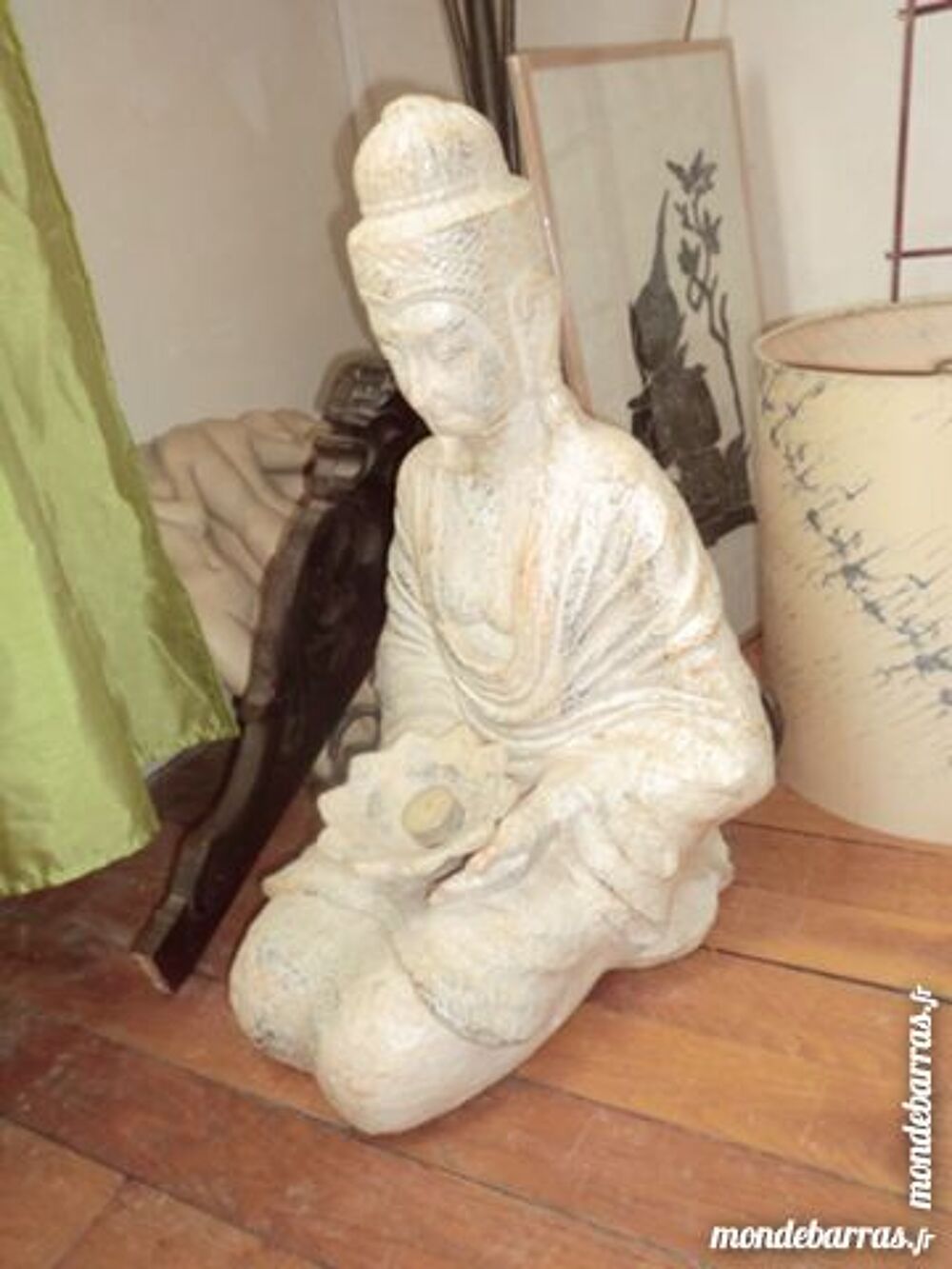 sculpture Bouddha terre cuite 60cms de haut Décoration
