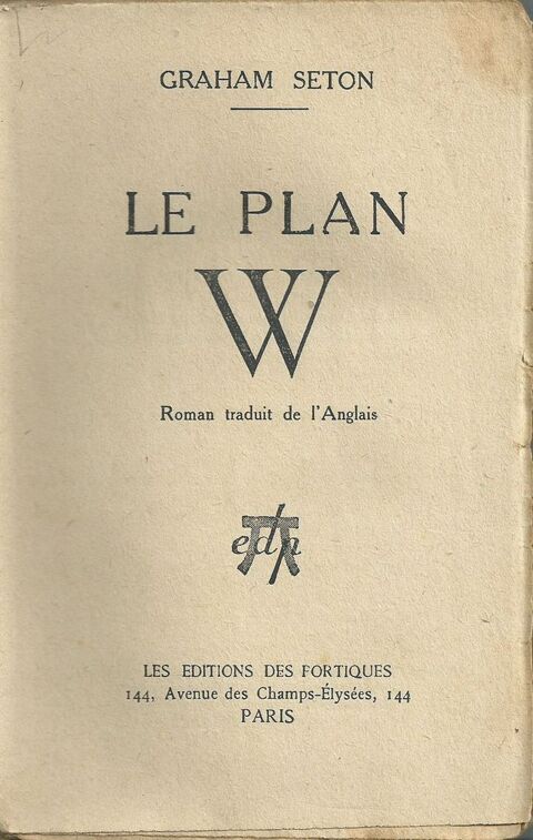 livre , le plan W 1930 8 Tours (37)