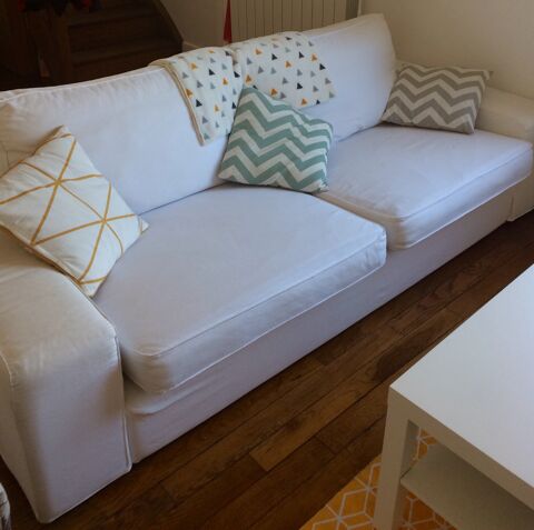 Canap Ikea Blanc 3 places KIVIK 190 Sartrouville (78)