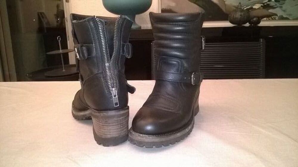 Bottes ASH type motard noires Chaussures