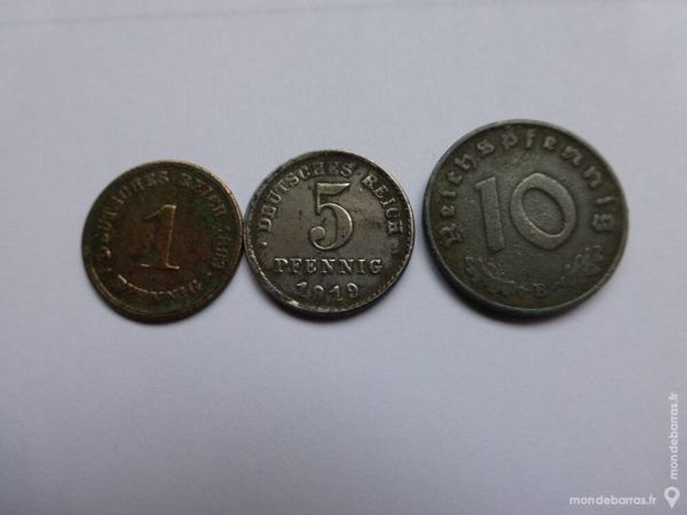 Lot de 3 pi&egrave;ces Allemande 