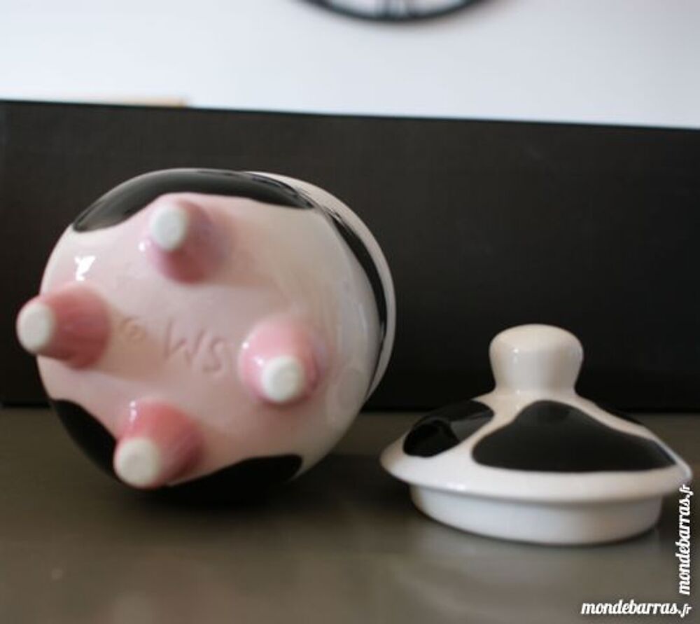Pot &agrave; sucre en morceaux vache en fa&icirc;ence Cuisine