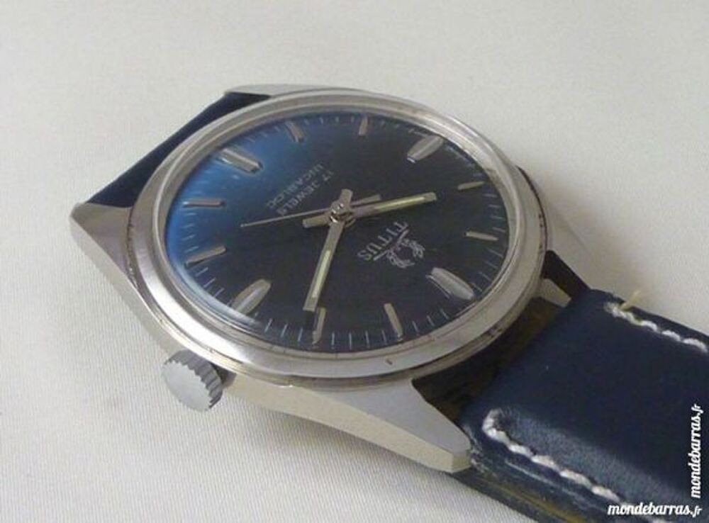 TITUS ST96 montre SUISSE m&eacute;canique 17 rubis SOL002 Bijoux et montres
