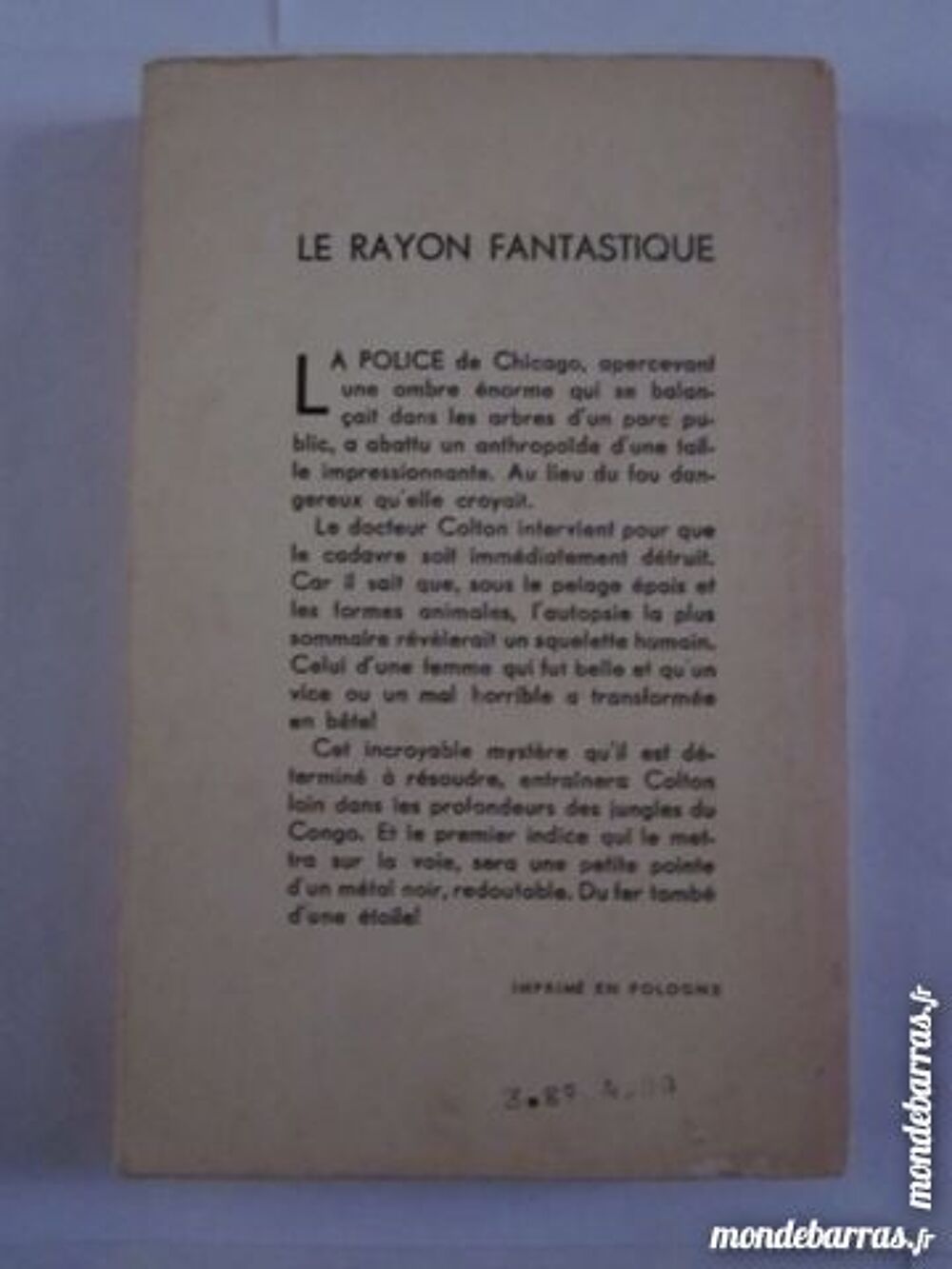 S F L' ETOILE DE FER - RAYON FANTASTIQUE Livres et BD