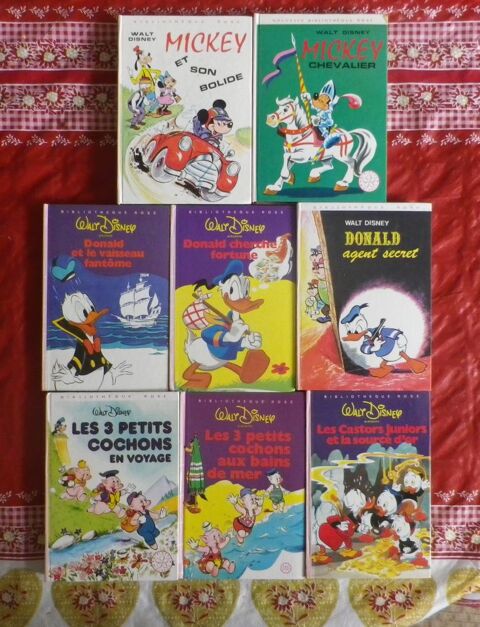 LOT 8 B R DISNEY MICKEY DONALD 3 COCHONS CASTORS JUNIORS 15 Attainville (95)