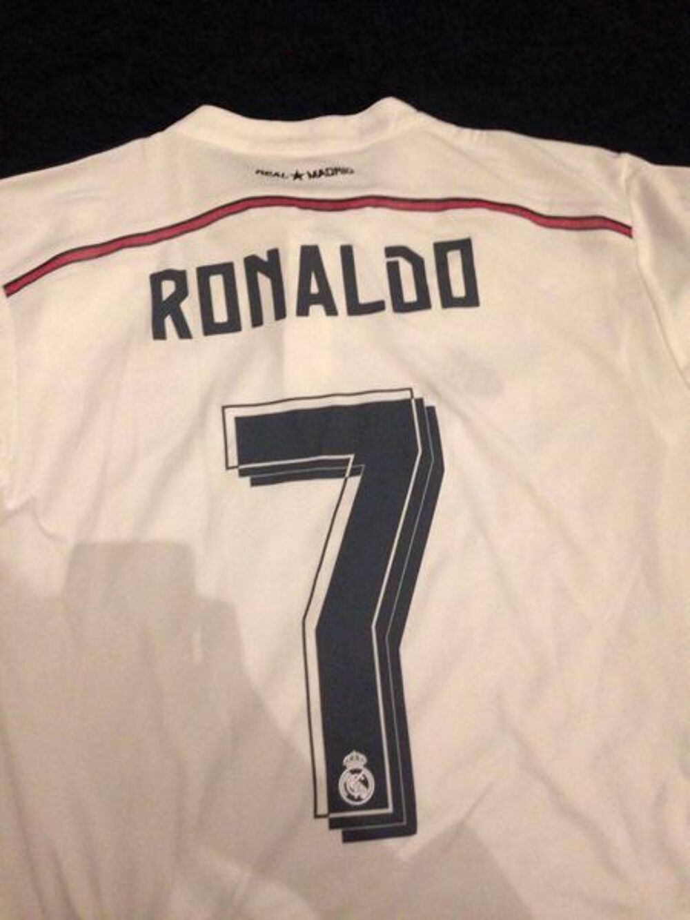 Maillot REAL floqu&eacute; RONALDO 7, Taille M, neuf Sports