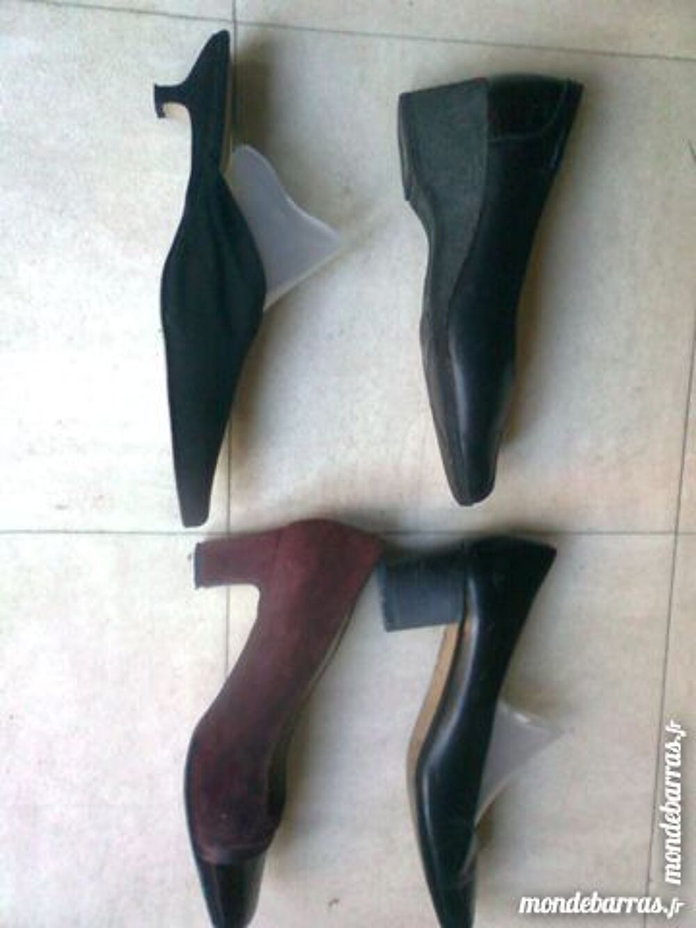 lot de 4 p. chaussures talons cuir - 38 - zoe Chaussures