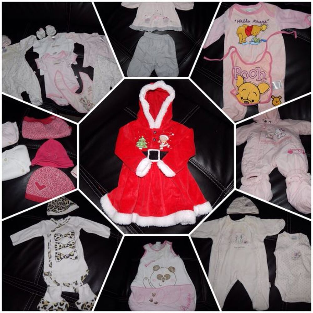 Grand lots de v&ecirc;tement pour b&eacute;b&eacute; de 0 &agrave; 6 mois Vêtements enfants