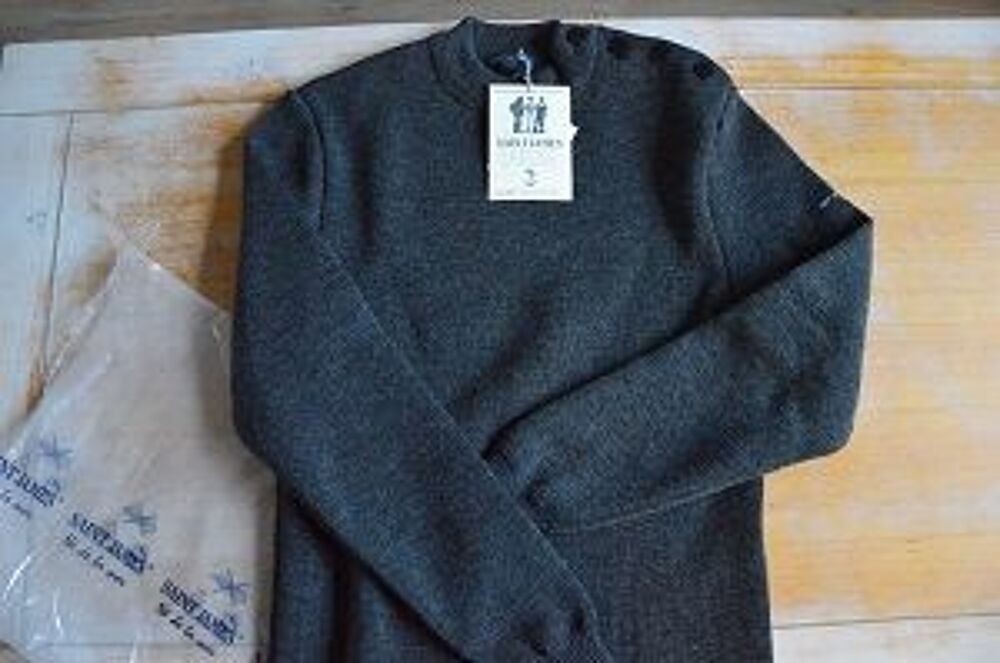 Pull marin ST JAMES Homme GRIS ANTRHRACITE Vêtements