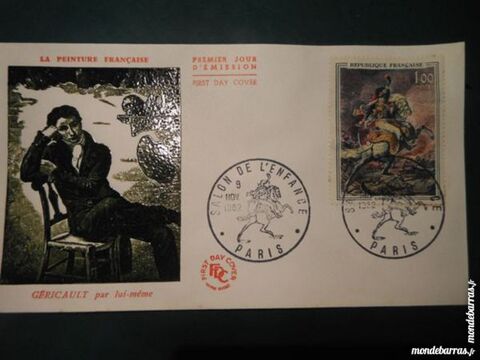 Enveloppe premier jour FDC gericault pa7 12 Gr�zieu-la-Varenne (69)