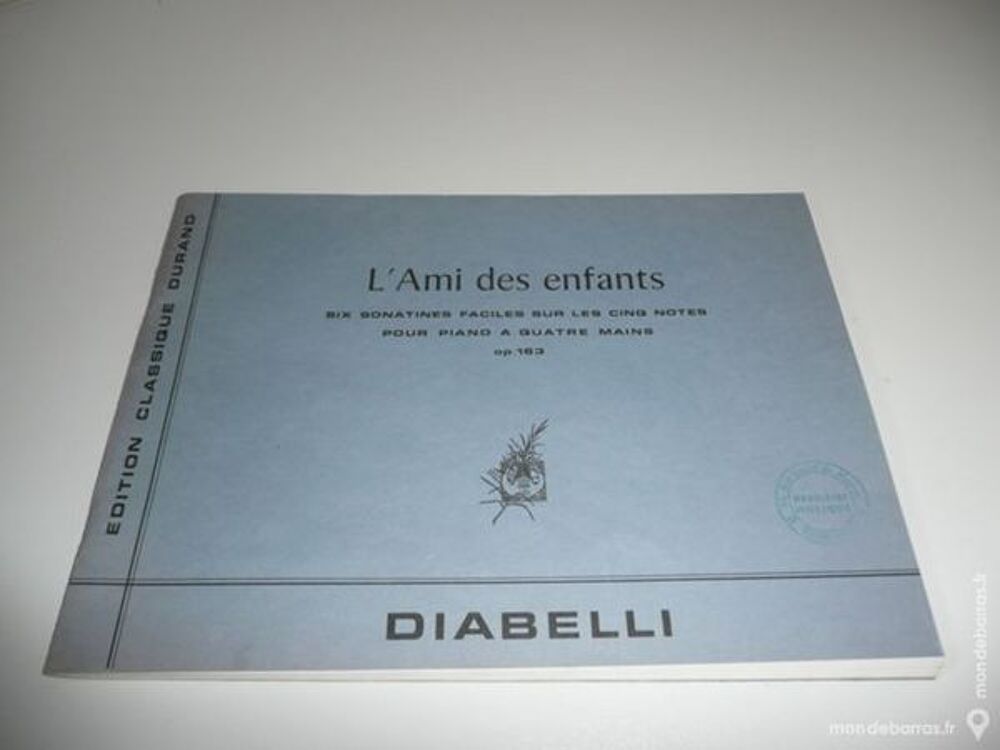 PARTITIONS L'AMI DES ENFANTS - DIABELLI Livres et BD