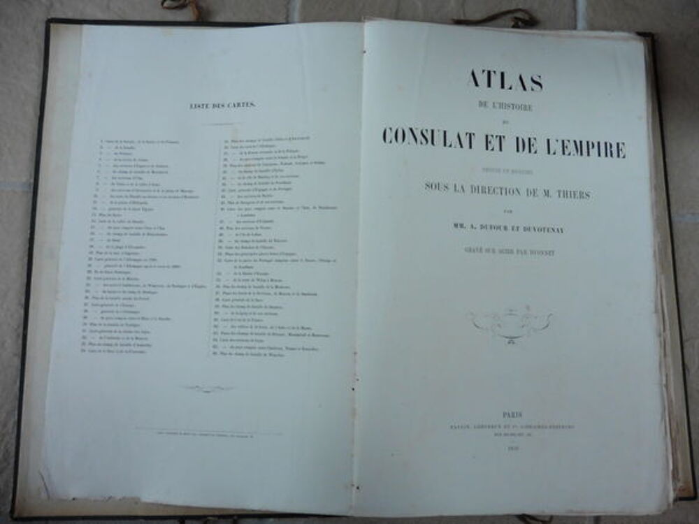 Atlas de l'Histoire du Consulat et de l'Empire 1859 
