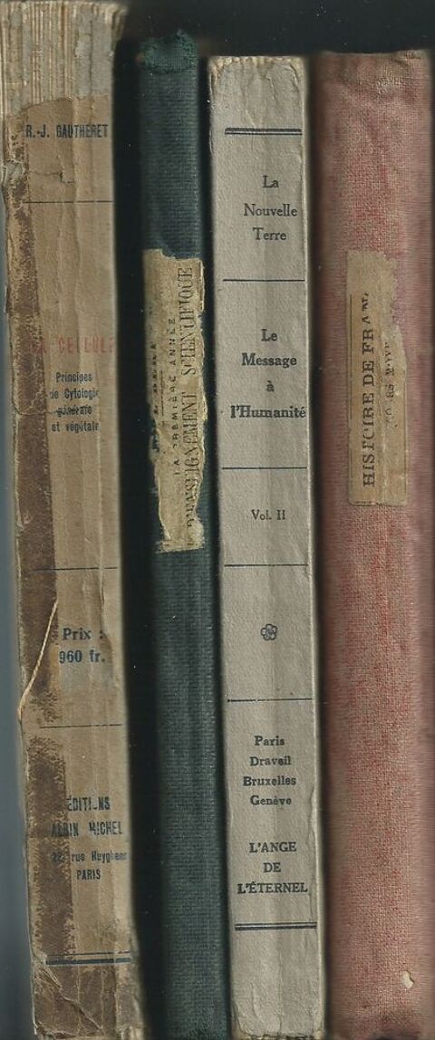 1    lot de 4 livres scolaires 1887 � 1949  23 Tours (37)