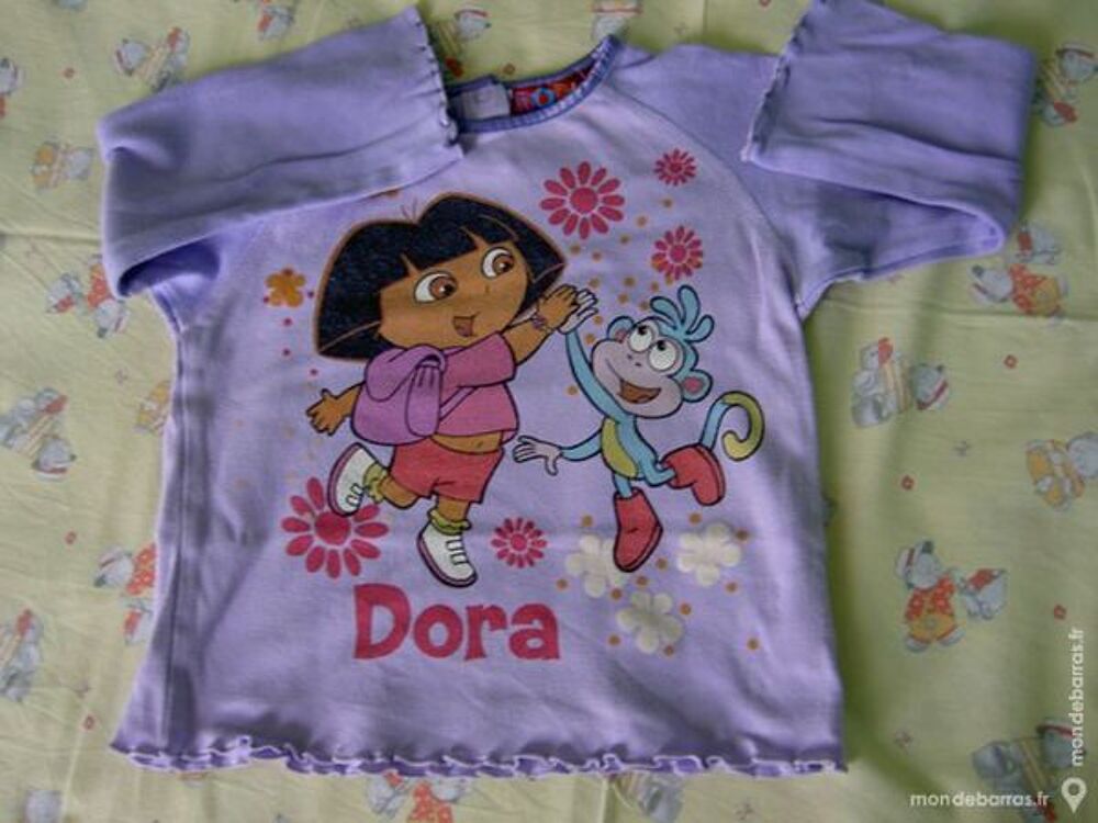 fille 3 ans DORA tee shirt parme Vtements enfants