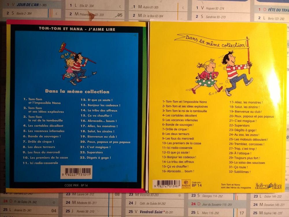 Tom-Tom et Nana (tomes 1 &amp; 20) Livres et BD
