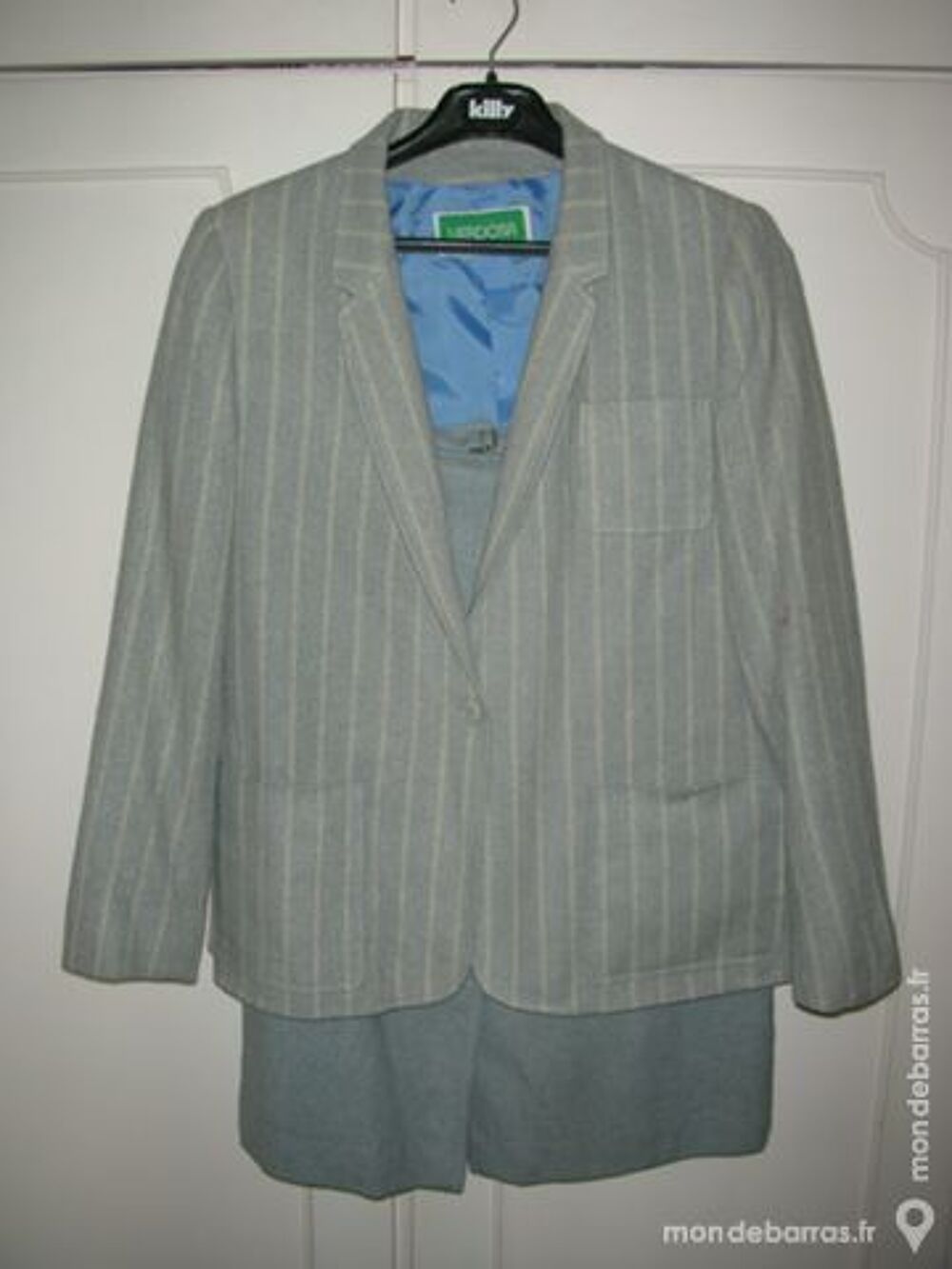 Tailleur bleu gris Vêtements