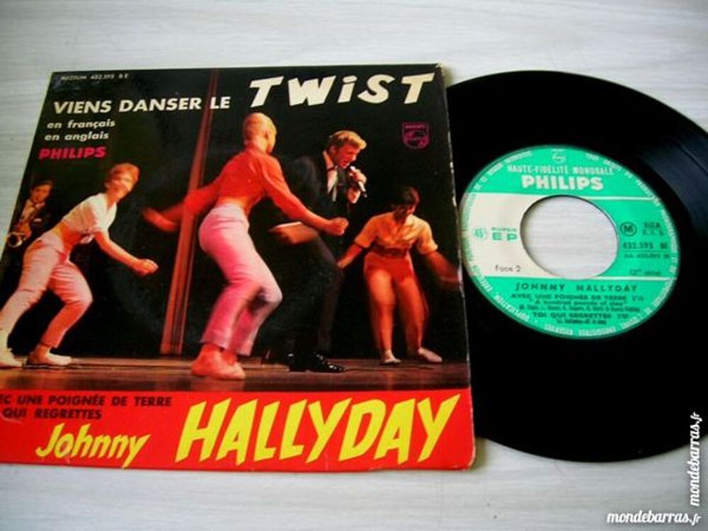 45 TOURS EP JOHNNY HALLYDAY Viens danser le twist CD et vinyles