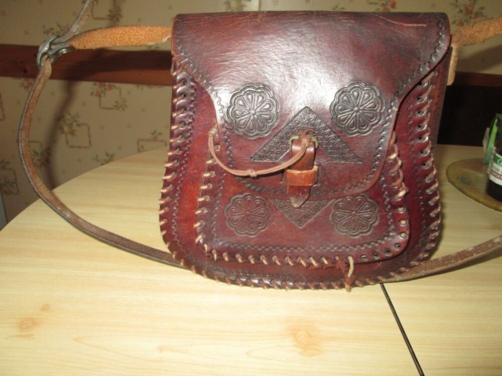 Sac en cuir ancien Maroquinerie