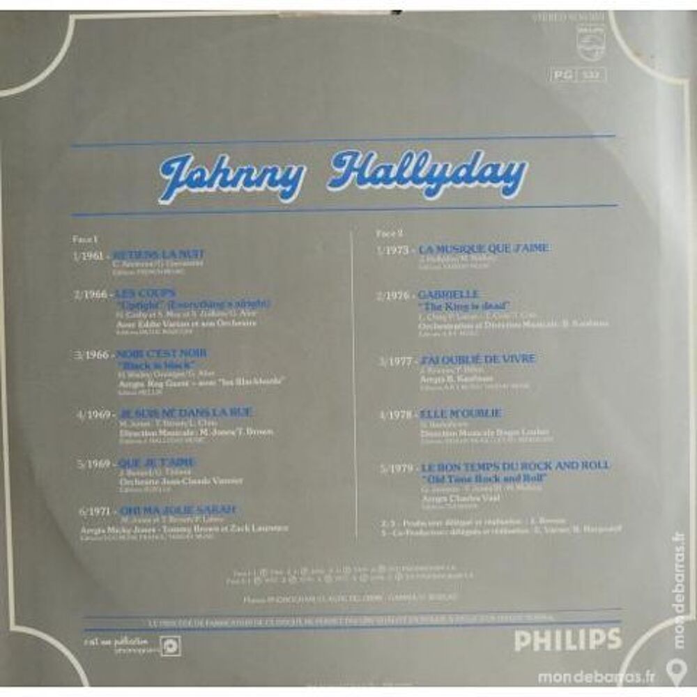 Johnny Hallyday &laquo; Johnny 20 ans &raquo; CD et vinyles
