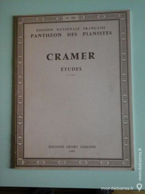 ETUDES DE CRAMER POUR PIANO 10 Albi (81)