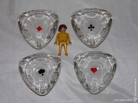 4 Cendrier carte � jouer vintage tarot ann�e 70 20 Dunkerque (59)