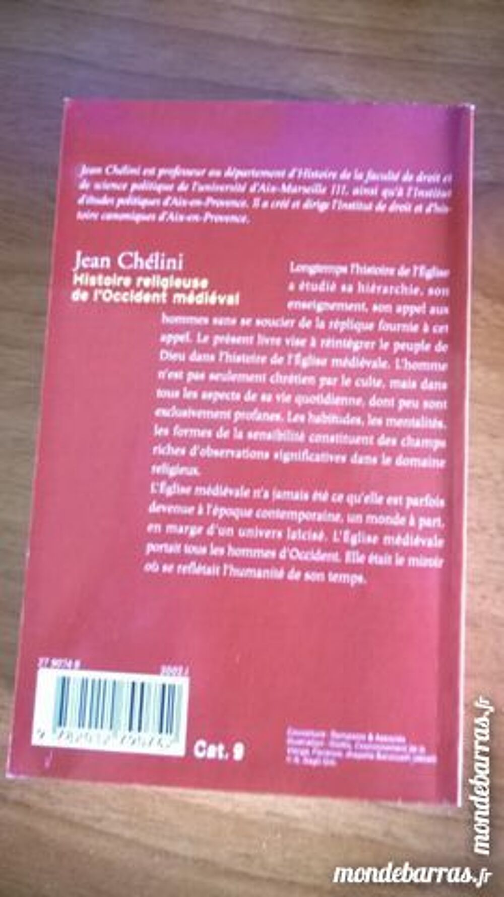 Jean Ch&eacute;lini- Histoire religieuse de l'Occident m&eacute; Livres et BD