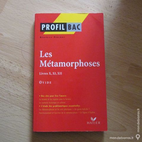 PROFIL BAC  -  LES METAMORPHOSES OVIDE 3 Saint-Genis-Laval (69)