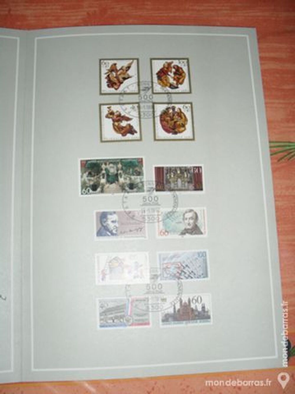 Livret 3 volets de 27 timbres Allemands 1990 