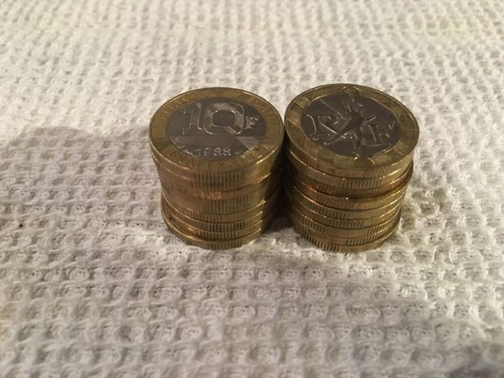 Collection de pi&egrave;ces de "10 Francs" 
