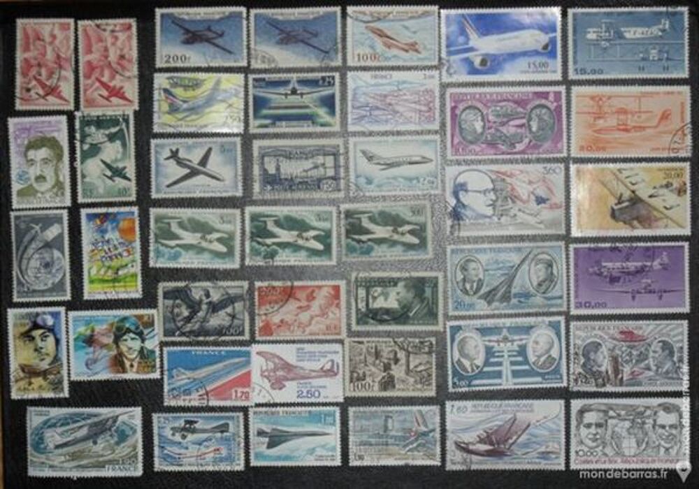 42 timbres aviation fran&ccedil;ais 