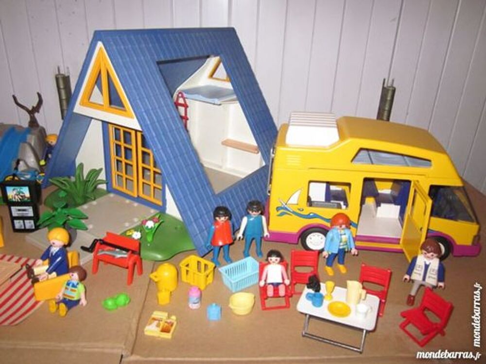 PLAYMOBIL MAISON DE VACANCES + CAMPING CAR + + + + Jeux / jouets