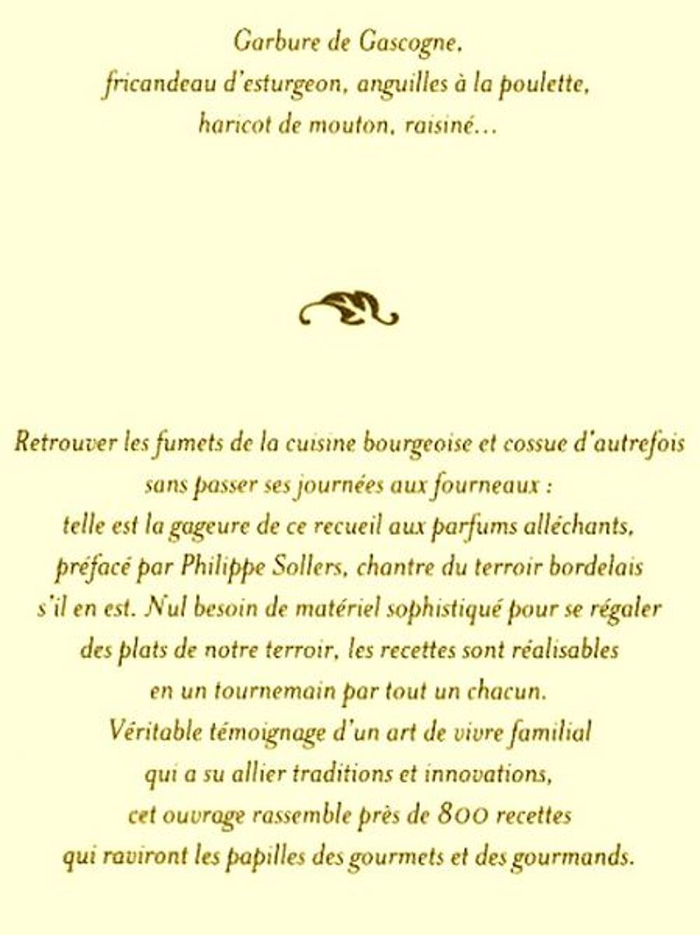 La cuisine bordelaise / prixportcompris Livres et BD
