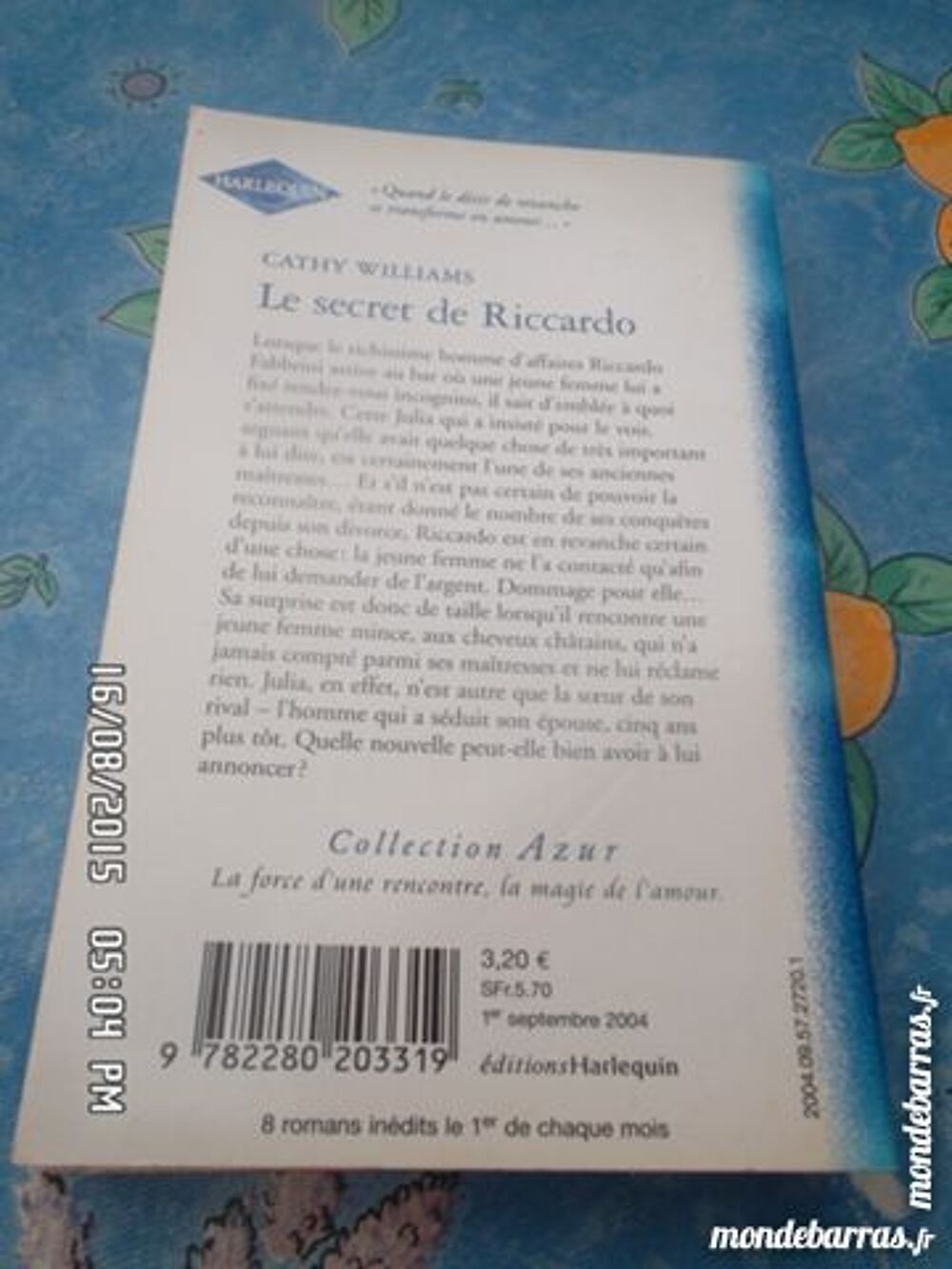 LE SECRET DE RICCARDO*JUSTE 2E*KIKI60230 Livres et BD