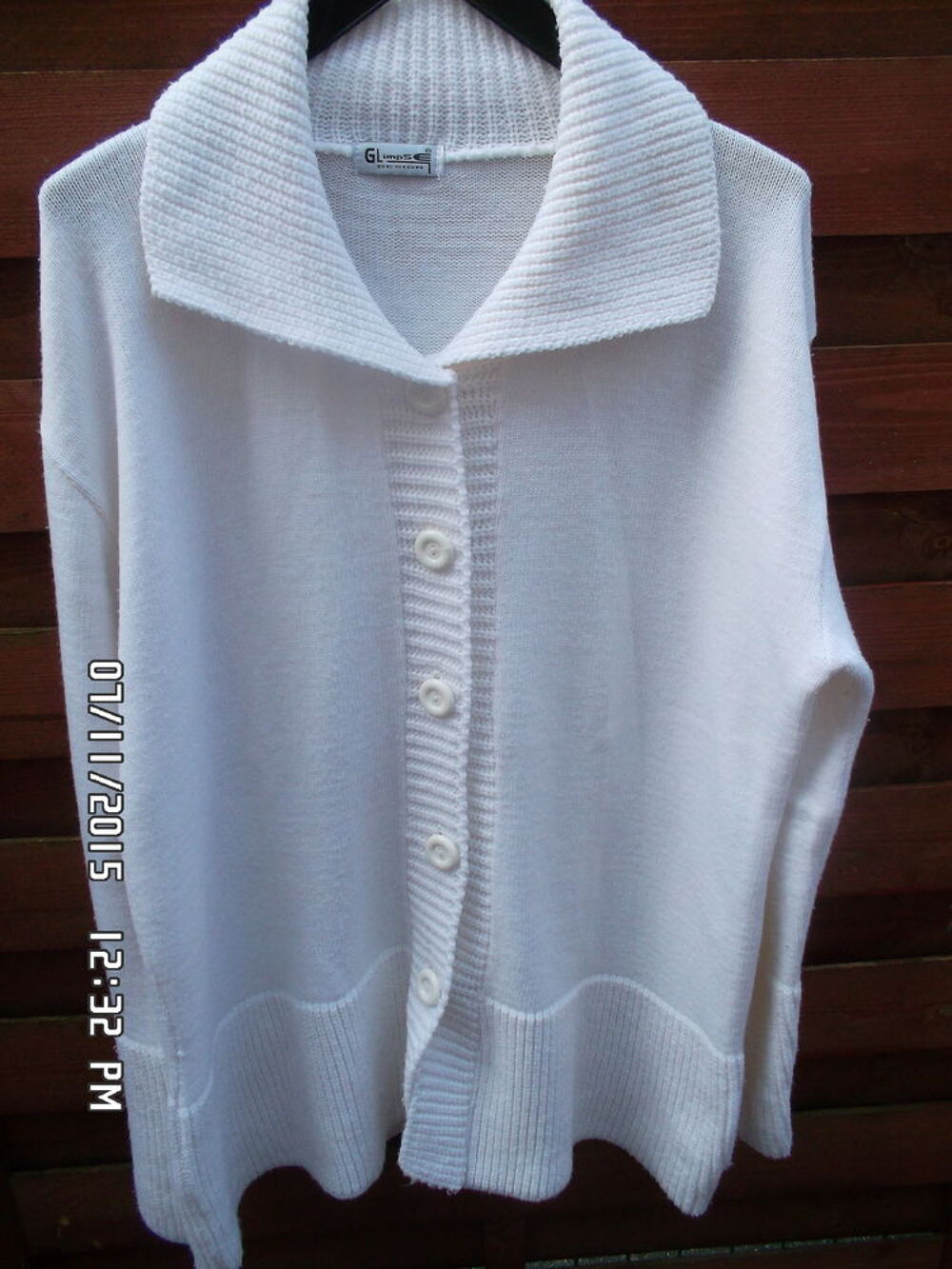 GILET BLANC*JUSTE 3E*KIKI60230 Vêtements