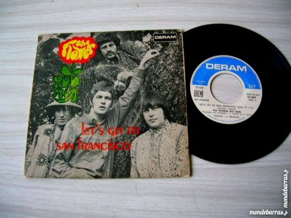 45 TOURS THE FLOWER POT MEN Let's go to san Francisco CD et vinyles