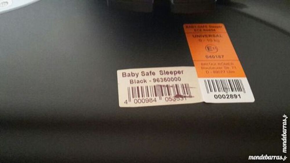 Si&egrave;ge auto / nacelle / Baby safe Britax R&ouml;mer Puériculture