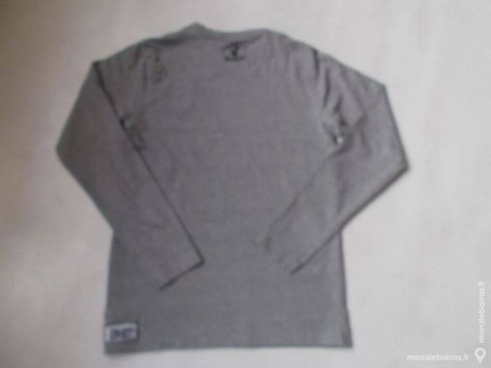 TEE SHIRT GRIS &laquo;CAMPUS&raquo; MANCHES LONGUES NEUF Vêtements enfants