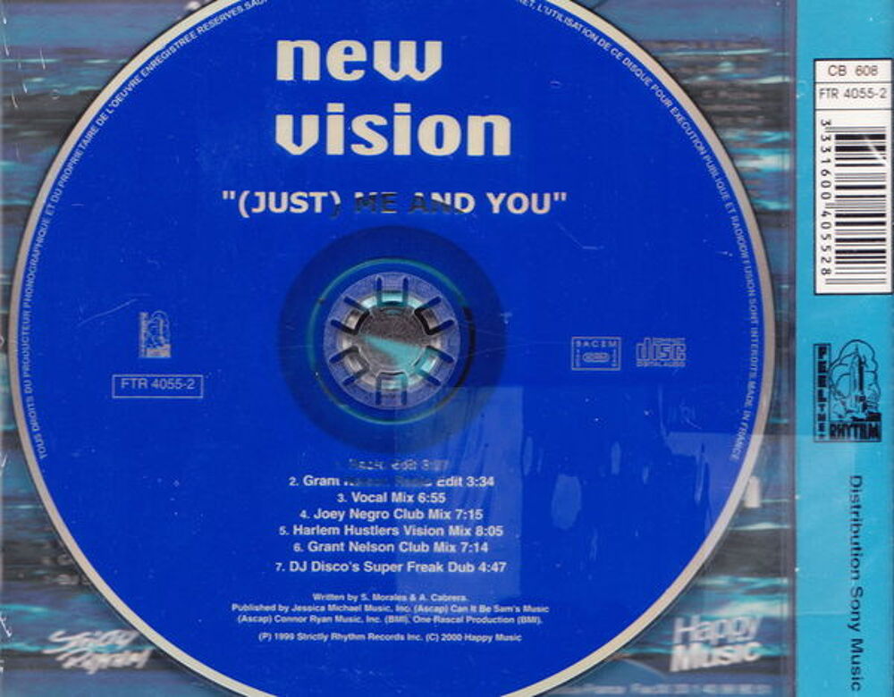 Maxi CD New Vision - (Just) Me and you NEUF blister
CD et vinyles