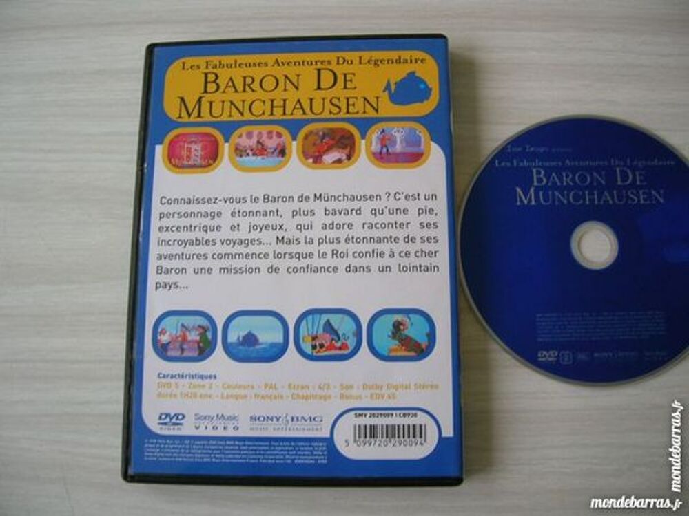 DVD LES FABULEUSES AVENTURES BARON DE MUNCHAUSEN DVD et blu-ray
