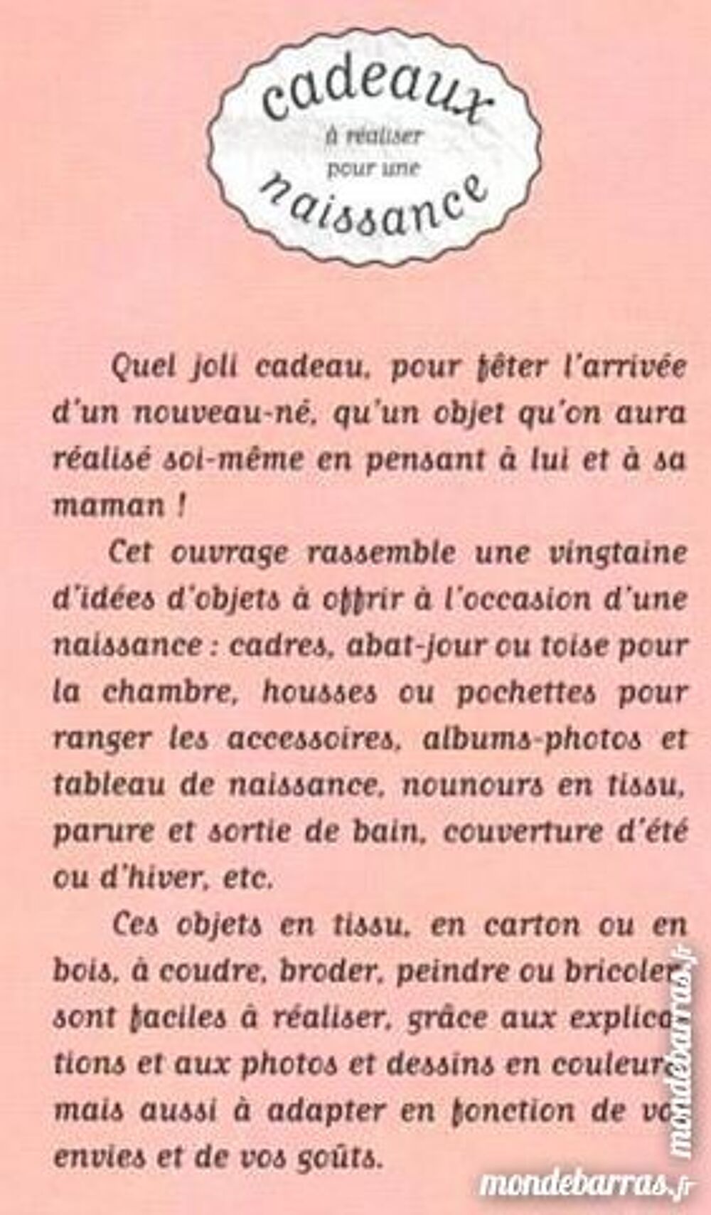 CADEAU POUR UNE NAISSANCE Livres et BD