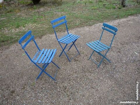 Chaise bistrot/bistro/caf/bar,lattes bois et fer forg 25 Castres (81)