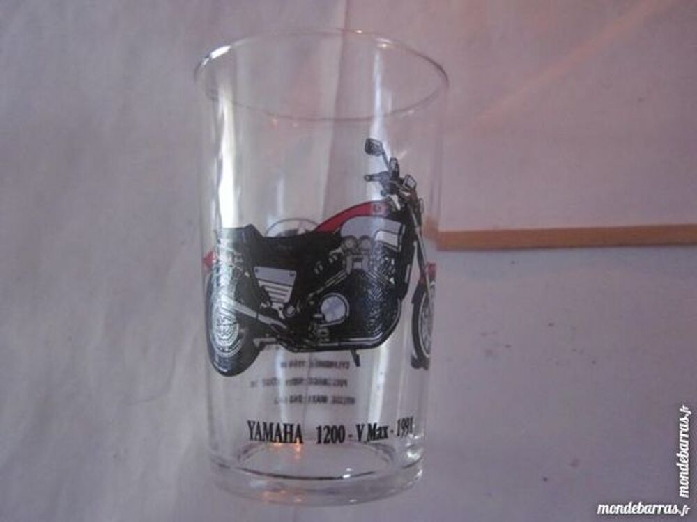 verre d&eacute;cor&eacute; MOTO YAMAHA 1200 6 V MAX 1991 