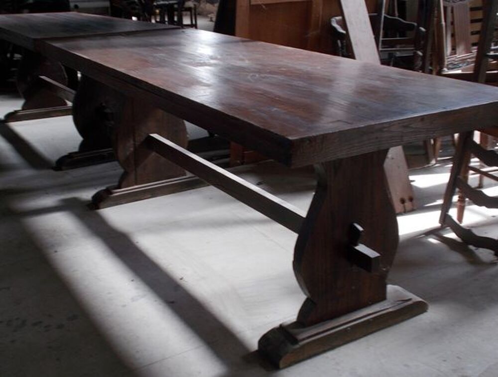 grande table en bois (ch&ecirc;ne) ancienne/moderne Meubles