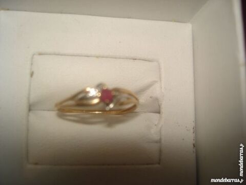 BAGUE OR 18 CARATS (RUBIS) 85 Pont-Sainte-Maxence (60)