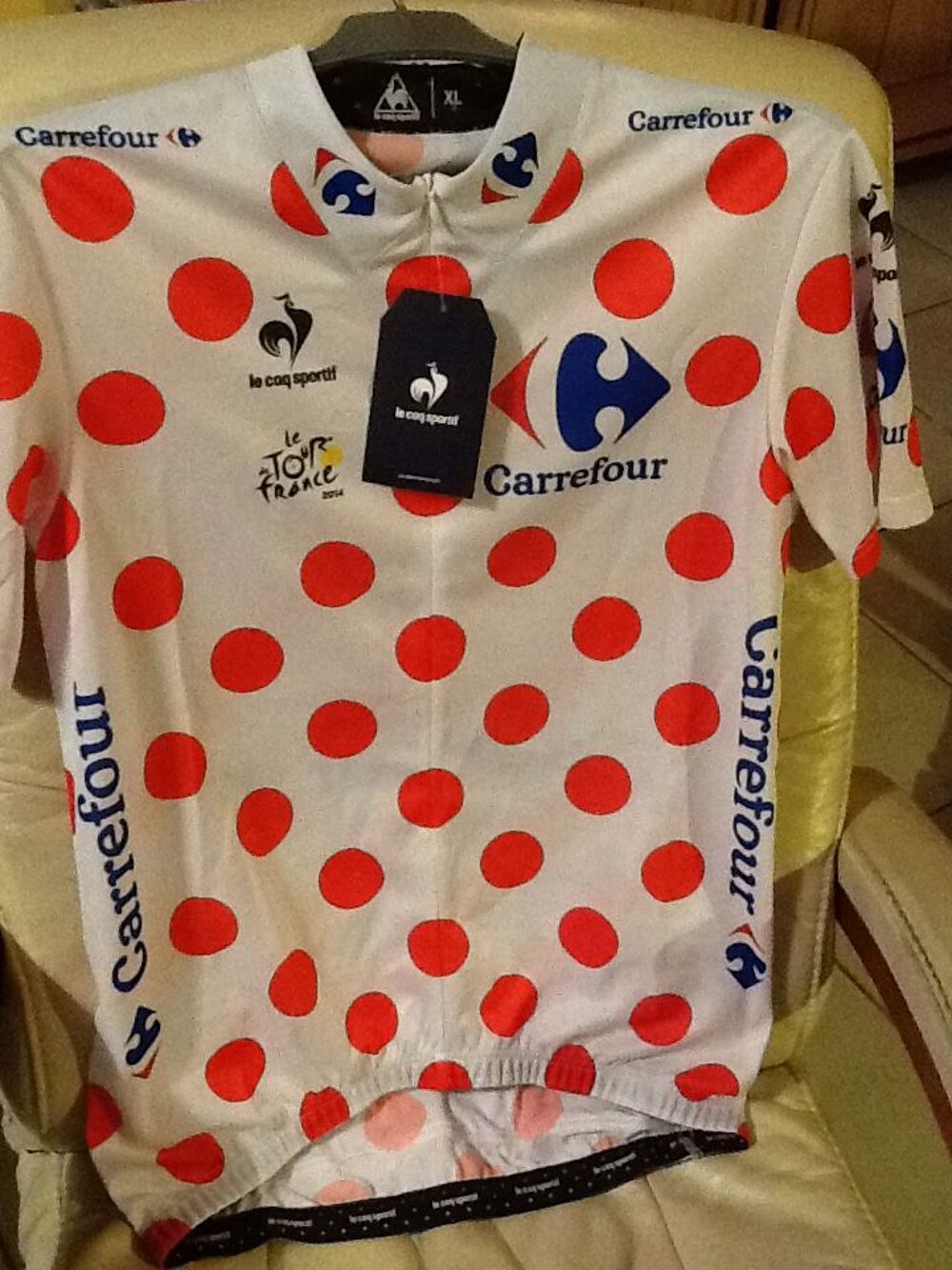 Maillot cycliste &agrave; pois Vélos