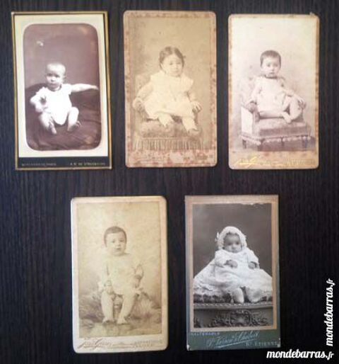 5 CDV originales de b�b�s 15 Nice (06)