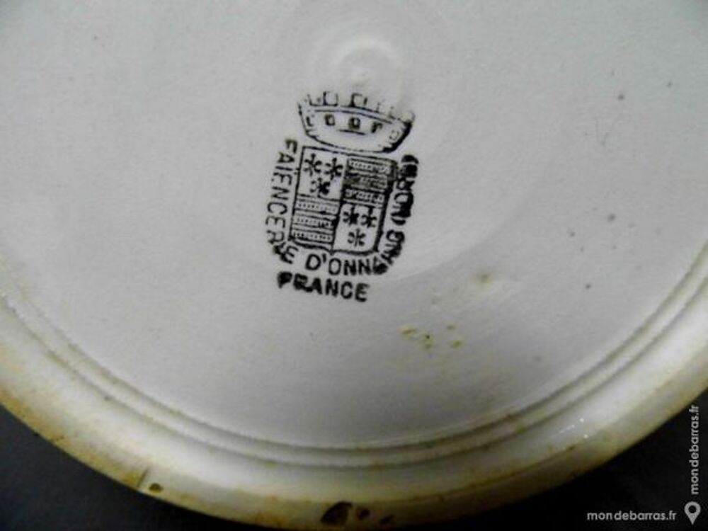 Ancien faience pichet onnaing nord carafe vintage Décoration